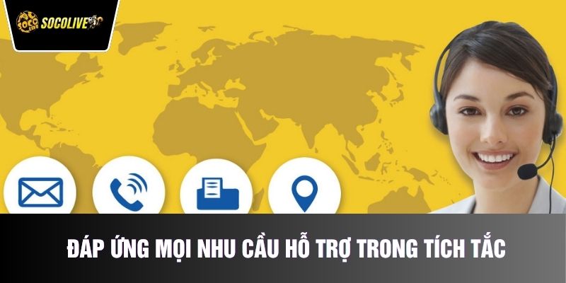 Đáp ứng mọi nhu cầu hỗ trợ trong tích tắc